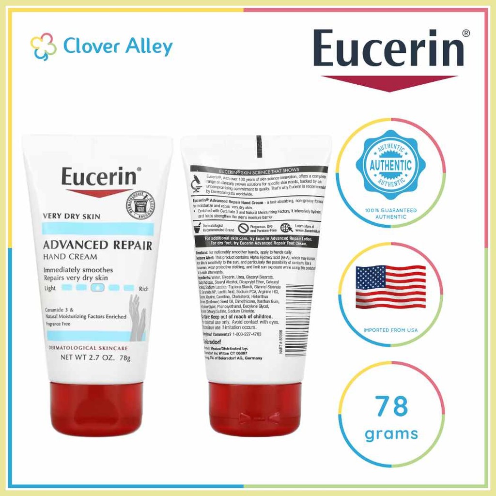 Eucerin:Scj$Advanced~q?Repair*Nj?Hand*ec?Cream*Dw?Very*mU?Dry*Dk?Skin ...
