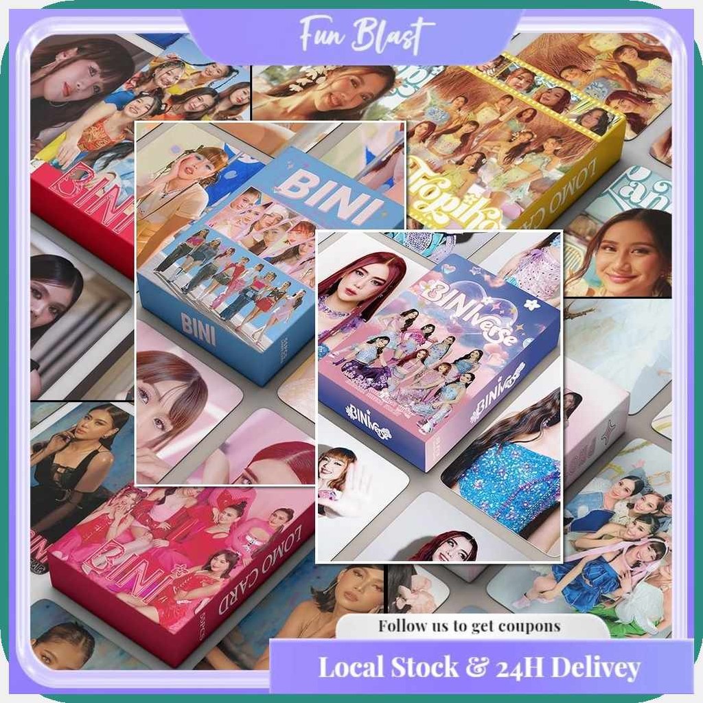 50Pcs/Box[J]BINIB%Laser*N~Cards@X@yX@fd@HB@xk Holographic BINI lomo ...