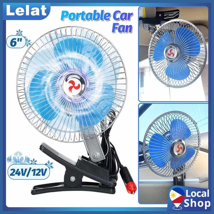 Lelat[K~Car+oy=FanJ-12V/24VX-Clip-OnN-Cooling#zN.Car#Do.Fan#vZ.Mini ...
