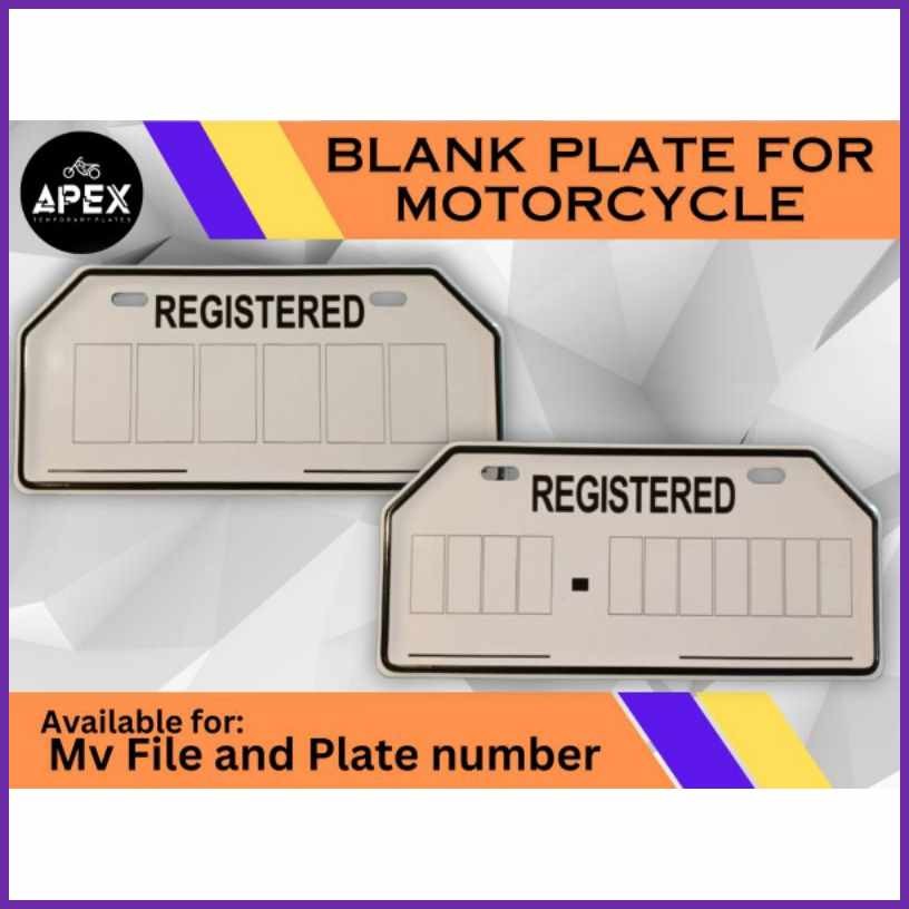 Blank)u;plate#Ji&for+v@s@Motorcycle+q@+U@for+s@MV+i@FILE and Plate ...