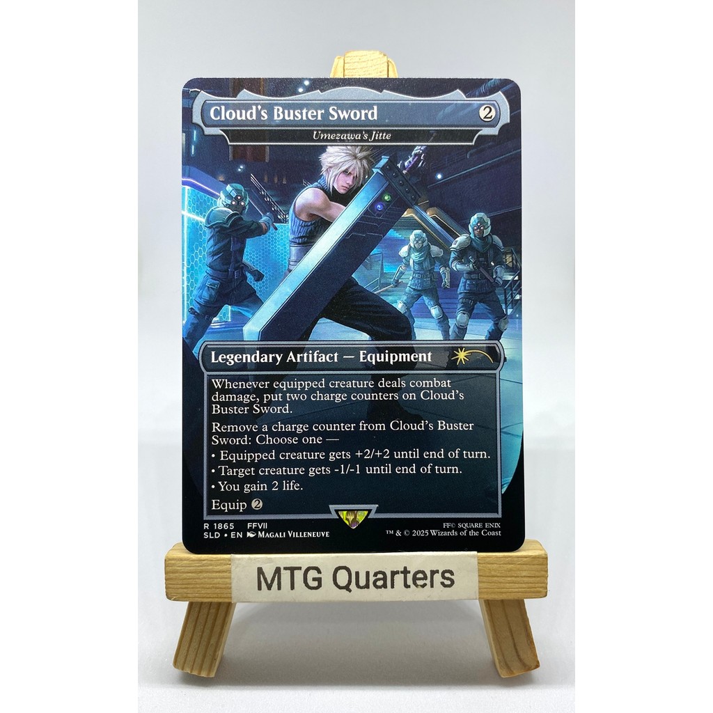 Cloud's Buster Sword - Umezawa's Jitte (Rainbow Foil) [Secret Lair Drop Series]