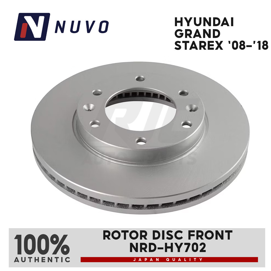 NUVO ROTOR DISC HYUNDAI GRAND STAREX 2008-2018 FRONT NRD-HY702 ( 1 PC ...