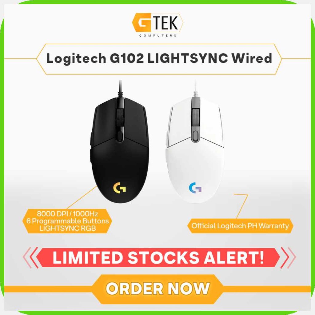 Logitech#C]G102[g~LIGHTSYNC/x$RGB^w$Gaming^f$Mouse^G$8000^P$dpi^v ...
