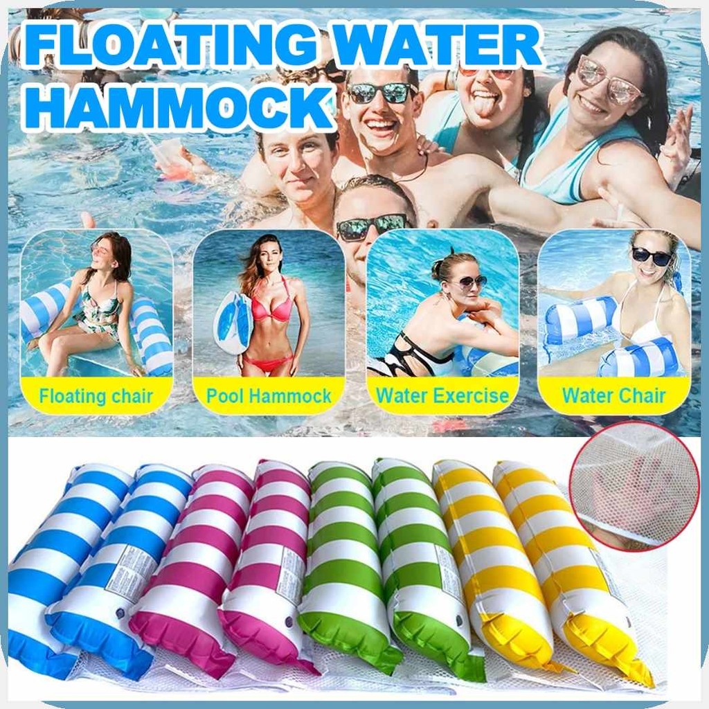 Floatingn`Wateru%Hammock~D?Float*a?Lounger*J?Water*aY?Inflatable*CF ...