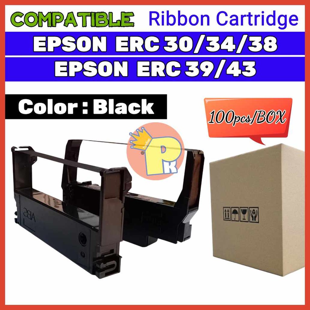 100pcs)Ul&Epson}Od;ERC!ED[38,Jj[/,Ua[ERC,jj[39,hh[Compatible,tt[Ribbon ...
