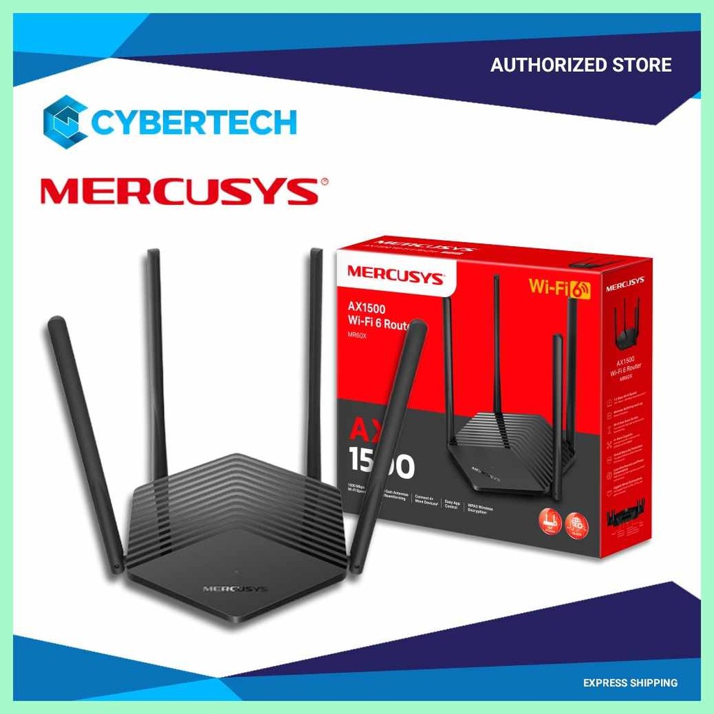 Mercusys-o;MR60X}Zc>AX1500>yX}WiFi>NC}6>mP}Router | Shopee Philippines