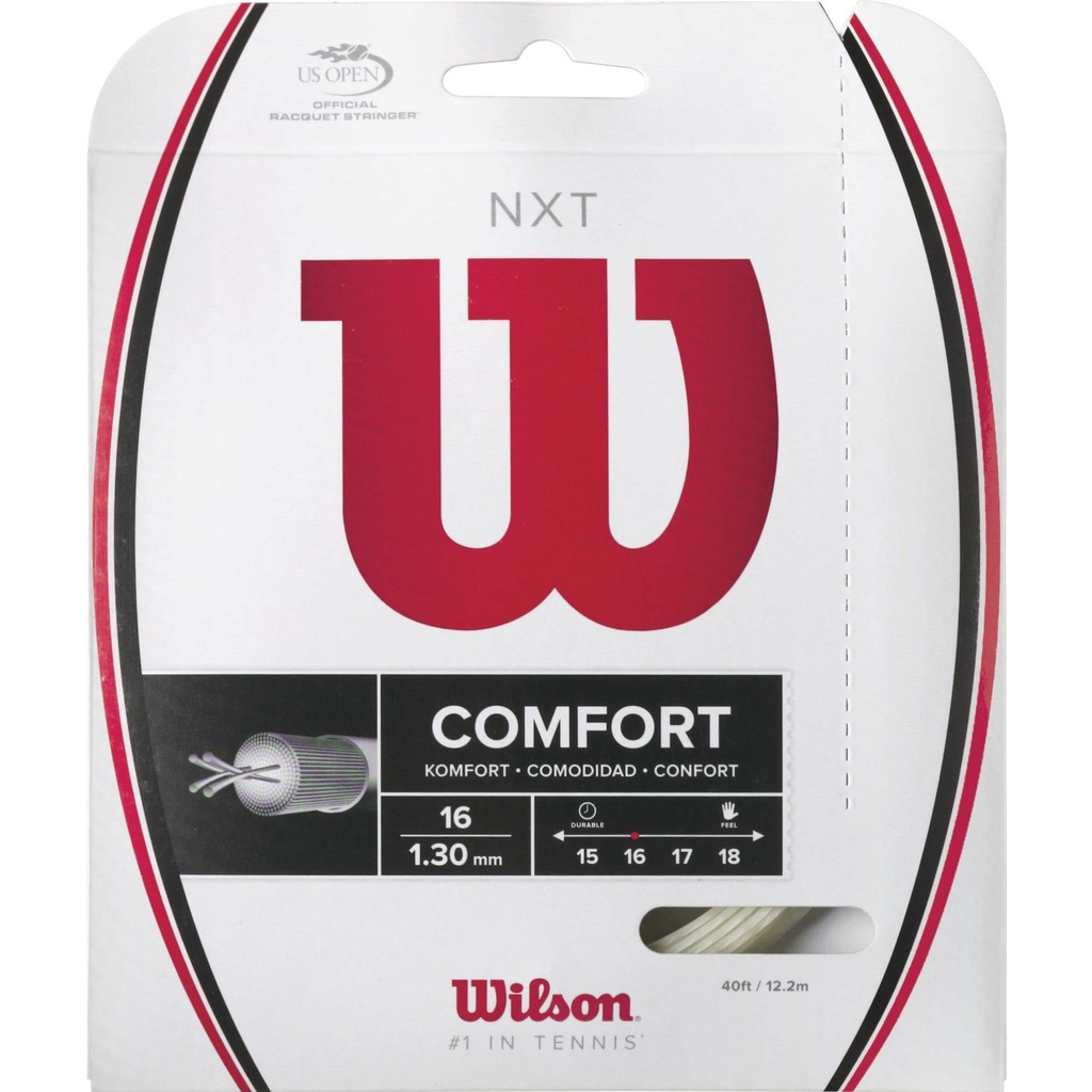 【NEW】 Wilson Tennis String NXT 16 (1.30mm) WRZ942700 Multi Filament Gut ...