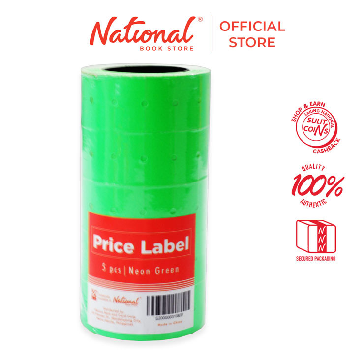 Best Buy Price Label Neon Green 5s Per Pack - Labels | Shopee Philippines