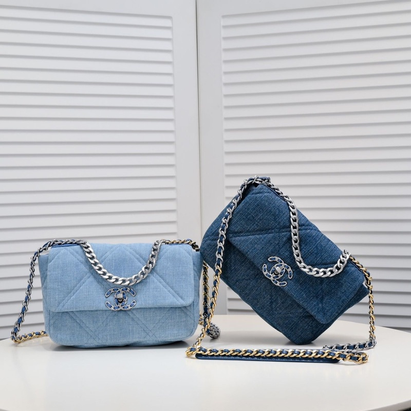 Master Grade | 22P ᴄⲏⲗꫜᴇL 19 Denim Flap Bag | Shopee Philippines