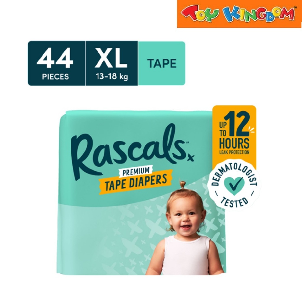 Rascal + Friends Taped Diapers Jumbo Pack XL 44 Pads | Shopee Philippines