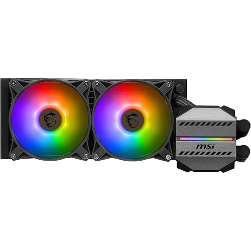MSI MAG CORELIQUID M240 AIO CPU Liquid Cooler - 12-way split-flow water ...