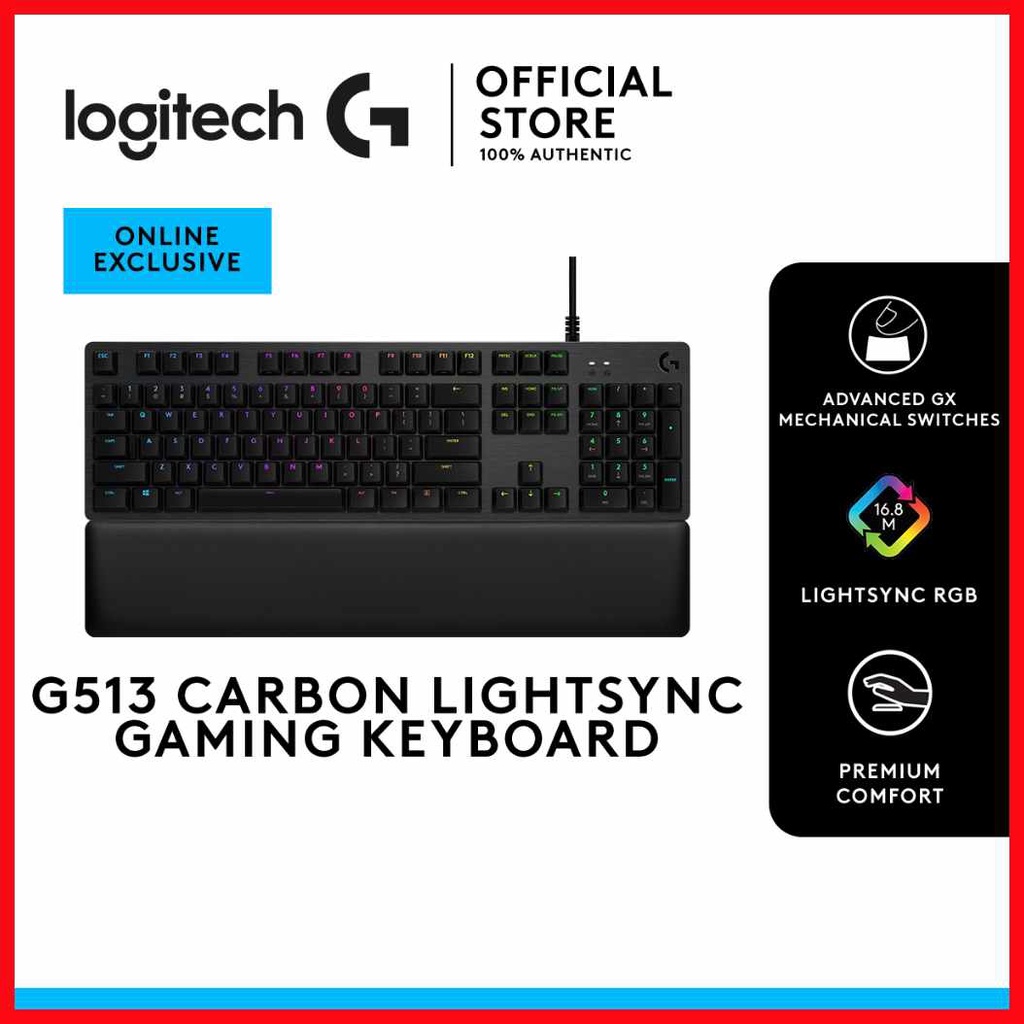 Logitech;cP,Gaming#dZ;Keyboard+m@O@N@n@h@e G513 CARBON LIGHTSYNC RGB ...