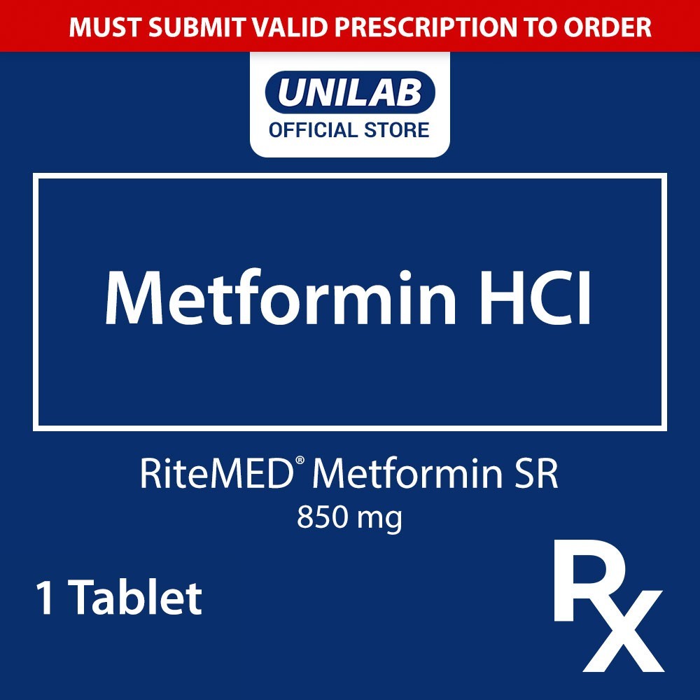 RX: RiteMED Metformin 850 mg - Unilab | Shopee Philippines