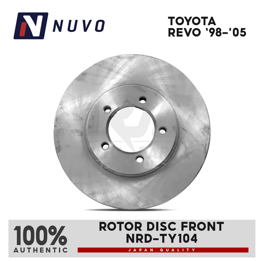 NUVO ROTOR DISC TOYOTA REVO 1998-2005 FRONT NRD-TY104 ( 1 PC ) | Shopee ...