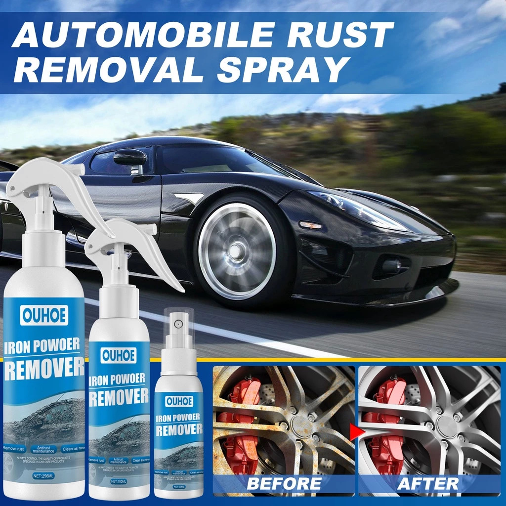 Car rust remover spray with iron powder — effective antirust and ...