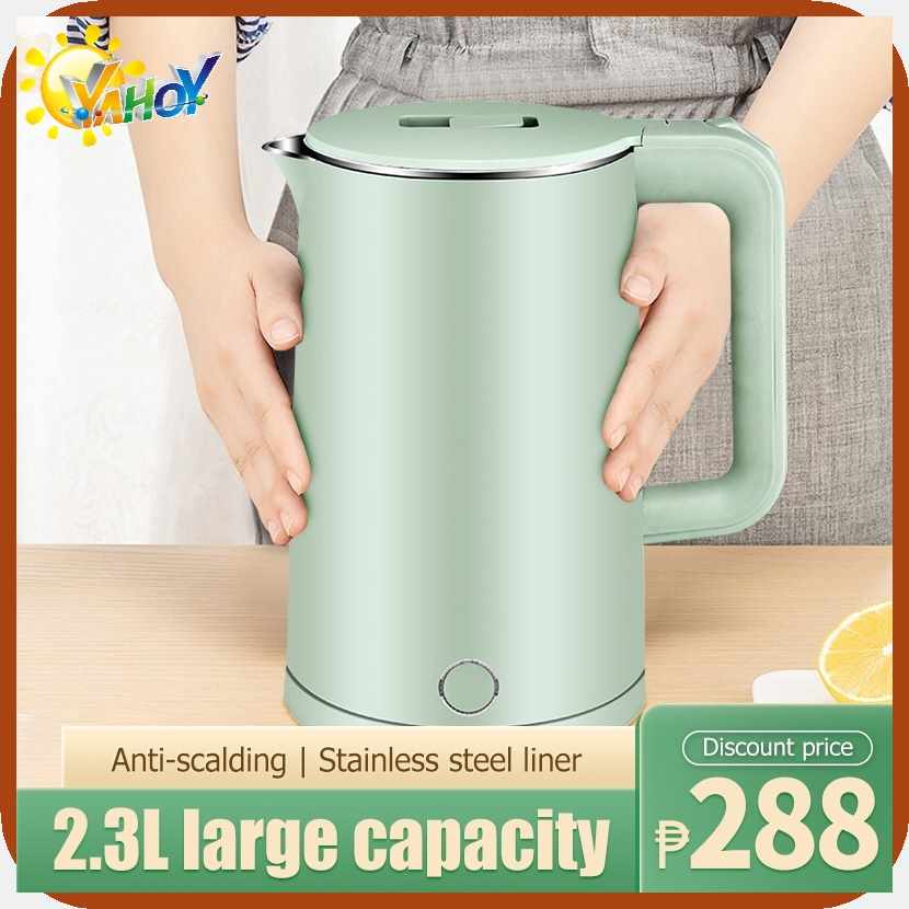 Stainless#A=steel$x}electric)Om>kettle)UX>2.3L)u>double)E>layer)U>anti ...