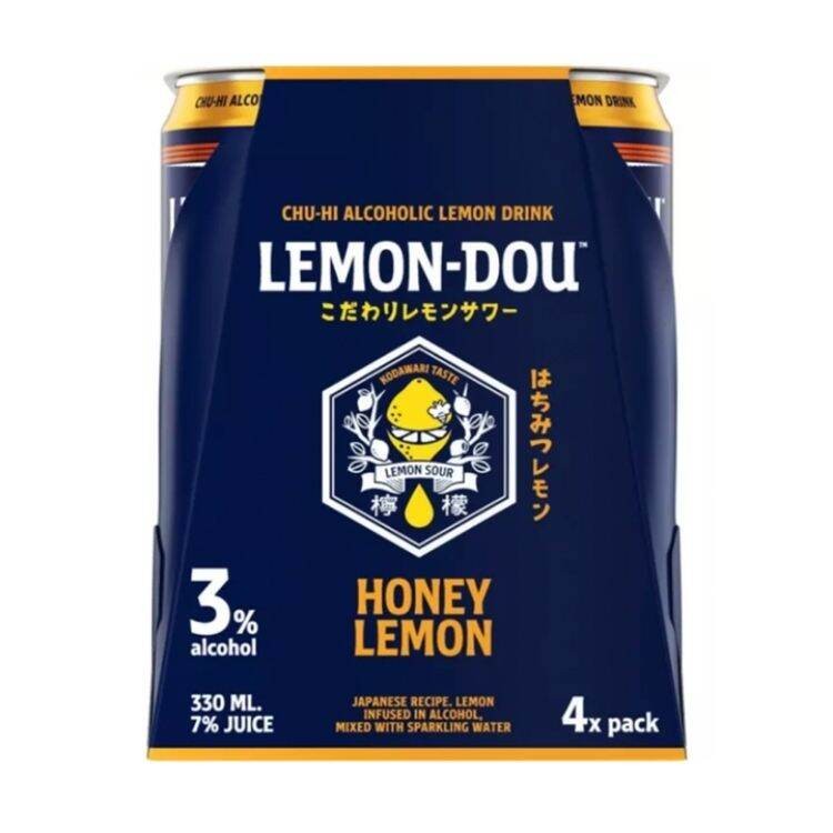 Lemon-Dou Chu-Hi Honey Lemon 330ml 4s | Shopee Philippines