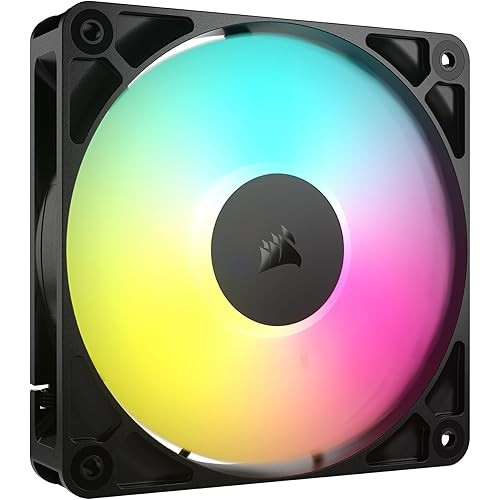 Corsair RS120 ARGB PWM 120mm PC Case Fan Daisy Chainable Single Pack ...