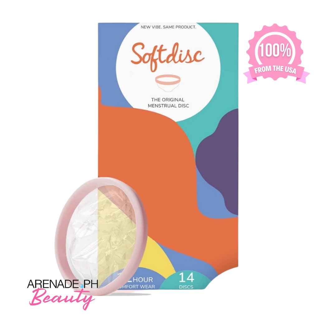 Softdisc Menstrual Disc with 12-Hour Protection, 14 Disposable Discs ...