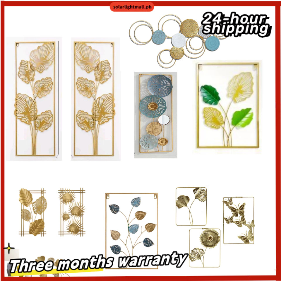 【COD】Painting Wall Decor Frame Wall Decor Metal Wall Decor with Leaf ...