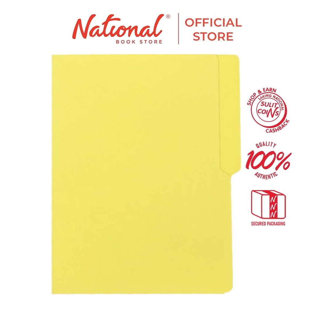 Veco Folder Colored Short 11pts, Yellow - Folders | Shopee Philippines