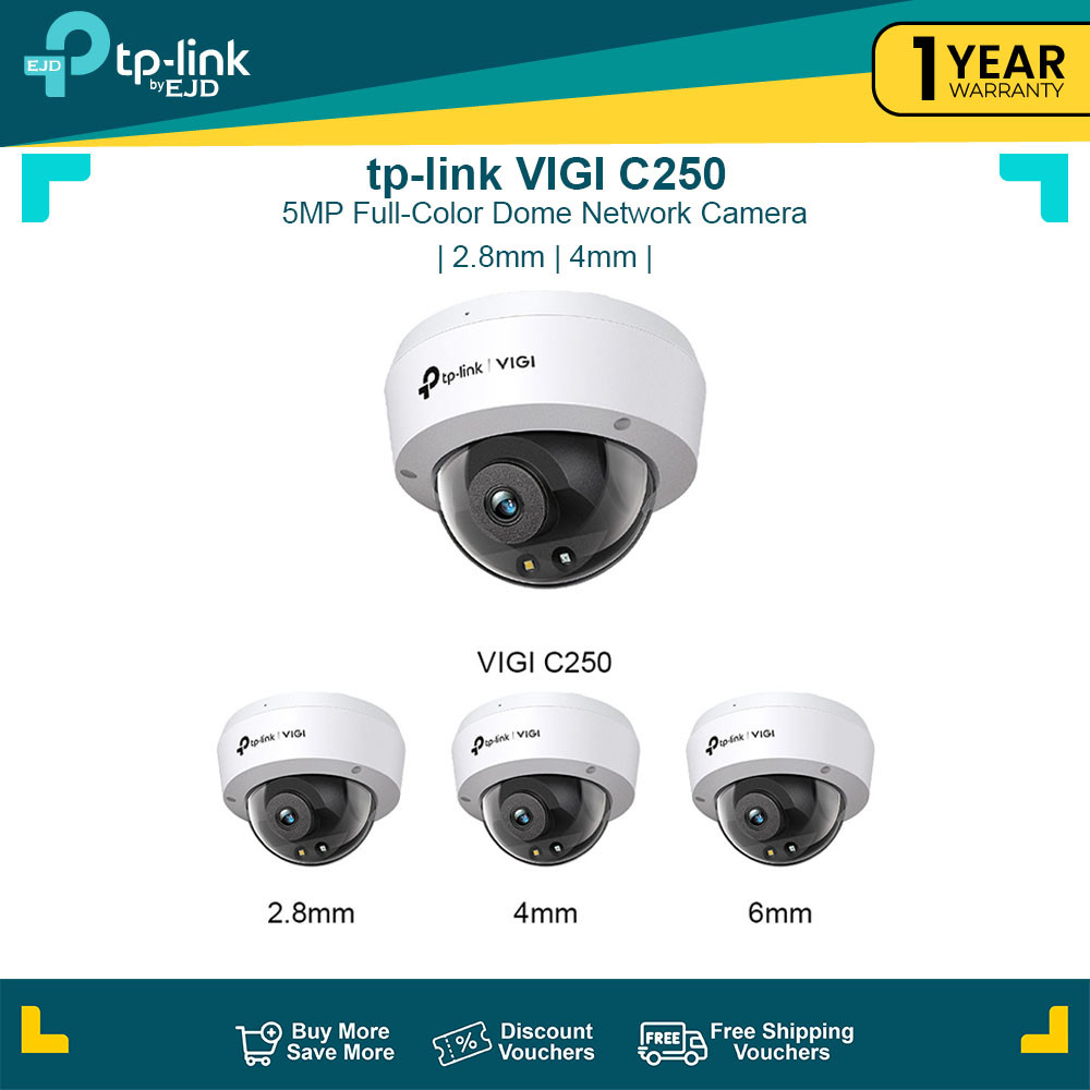 TP-Link IPCam VIGI C250 (4mm) - 5MP - netwerkbewakingscamera kopen bij