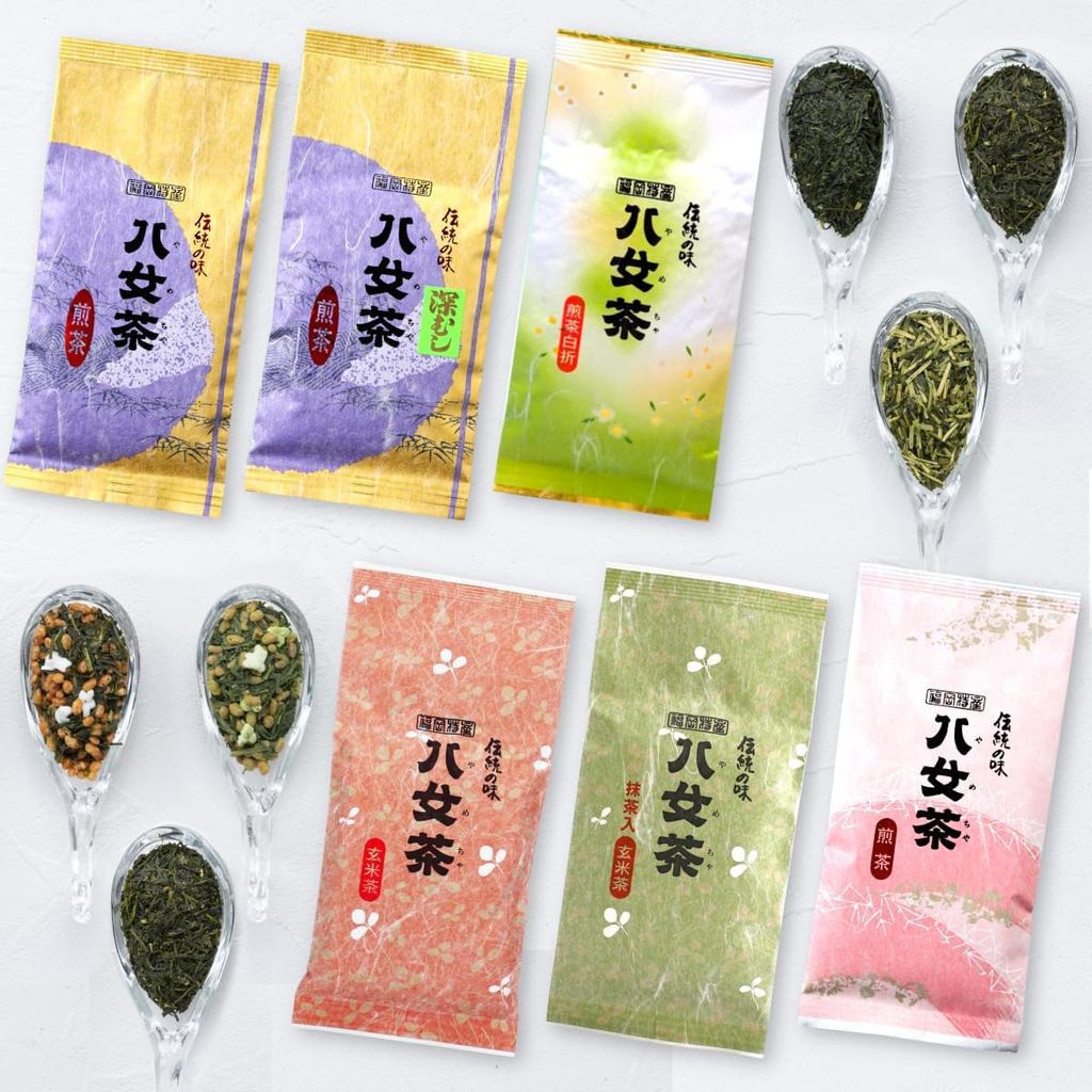 Yame Tea Green Tea Tea Leaves Tea Set 6 Varieties Tasting Set 100% Yame ...