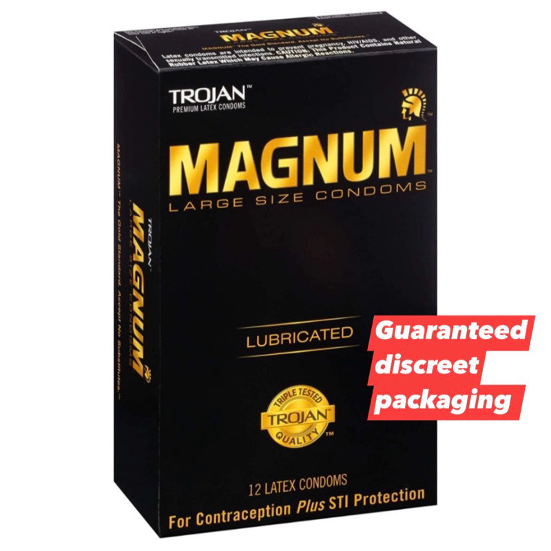 Trojan Magnum Original Large Size Lubricated Condoms - 12 counts ...