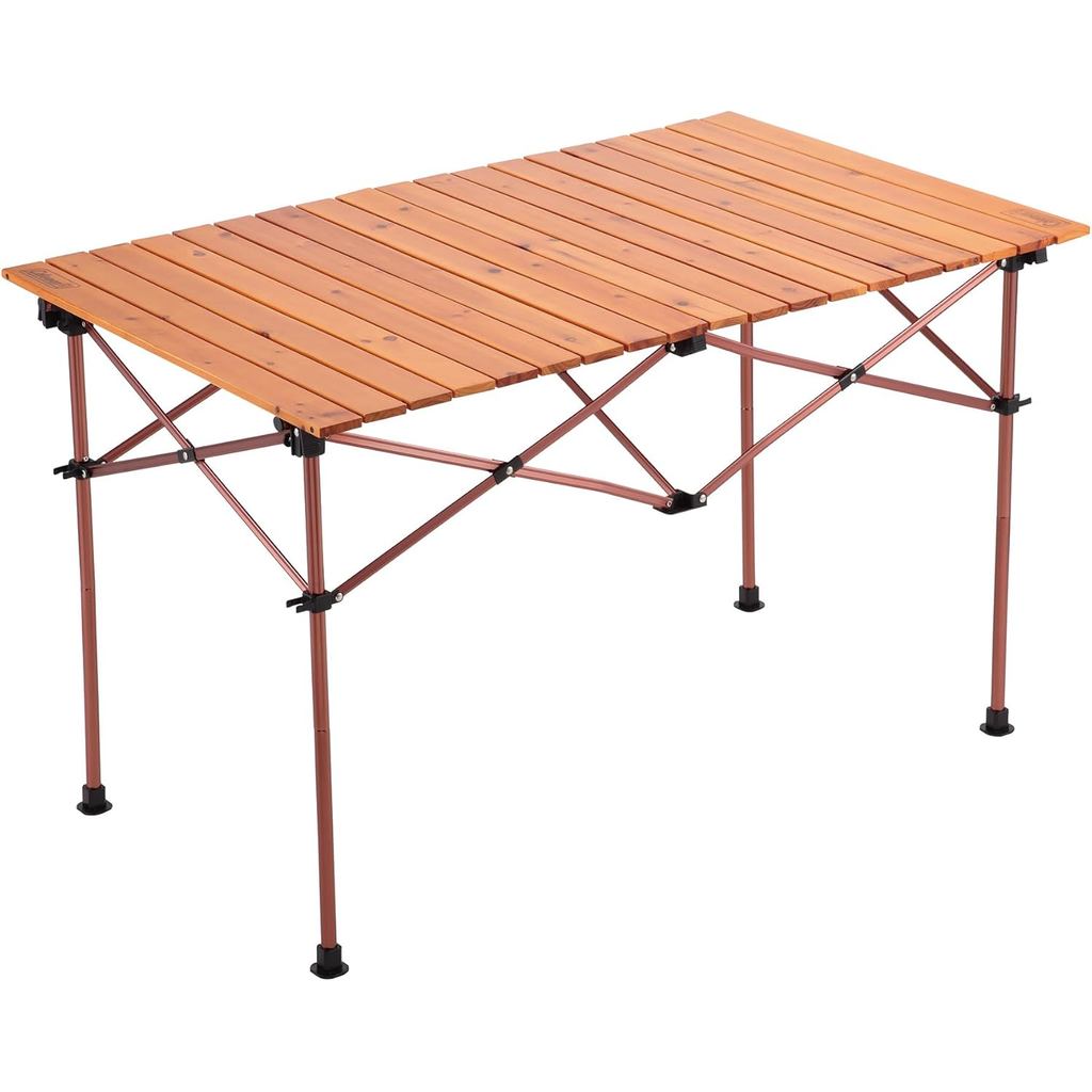 Coleman Natural Wood Roll Table Classic 110 Outdoor Camping BBQ