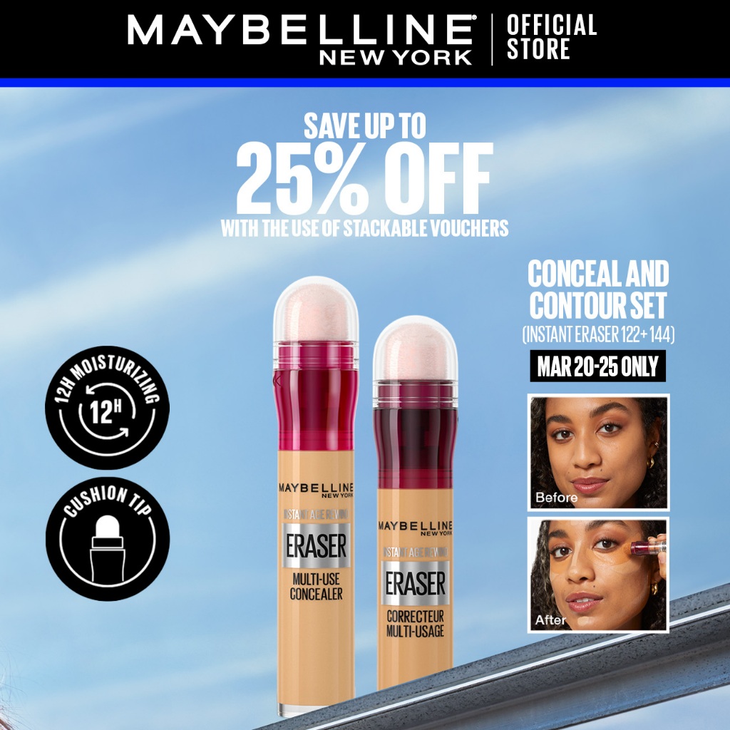 Maybelline Instant Eraser Erases All Eyebags, Redness and Dark Spots ...