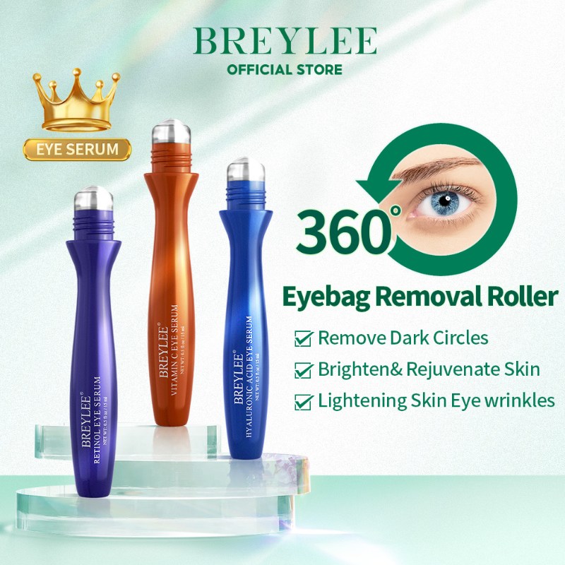 BREYLEE Eye Serum Eyebag Remover Serum Dark Circles Fading Essence Moisturizing Antiwrinkle Eye