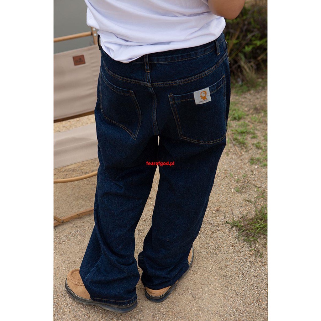 carhartt wip Carhartt jeans straight pants versatile casual pants trendy wide leg pants loose couple men Shopee Philippines