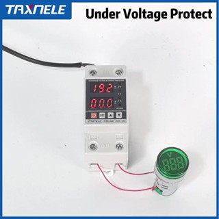 TAXNELE 40A 63A 230V Din Rail Adjustable digital Over Under Voltage ...