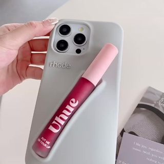 [same Style Of Haili] Salty Tan Lipstick Phone Case For Iphone 15promax 