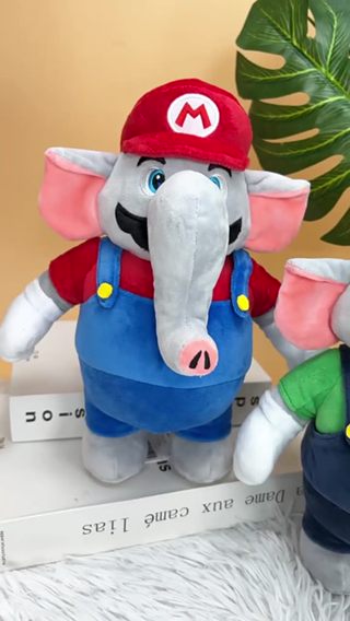 Mario Game Plush Doll 11-Inch Balloon Mario Big Belly Fat Luigi Sumo ...