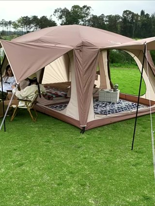 VIDALIDO Poon Saan Cabin Style Tent Semi-Automatic Waterproof ...