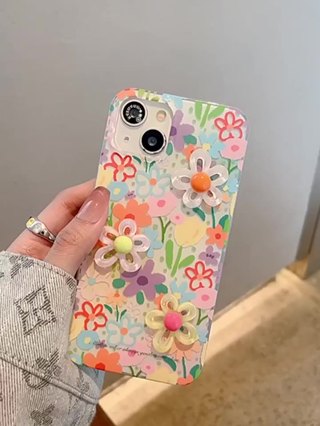 Cartoon Art Flowers Colorful Butterfly Case For Redmi 10 12C 13C 12 9T ...