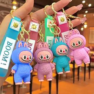 Cartoon Labubu Pendant Doll Keychain - Creative, Cute - Keyring Hanging ...