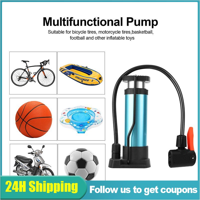 Bike Pump Bicycle Foot Pump Mini Pump Portable Air Inflator High