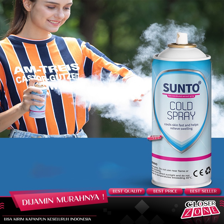 Sunto Cold Compress Spray Sports Strain Cooling Cold 255g | Shopee ...