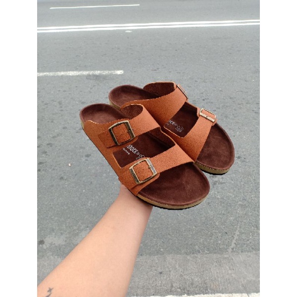 Tan birks hot sale