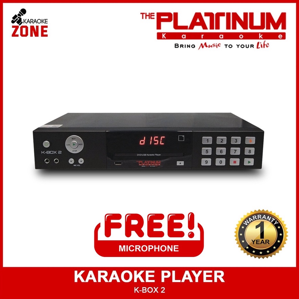 The Platinum Karaoke KBOX 2 KS40 Player with 15,000++ songs with Free