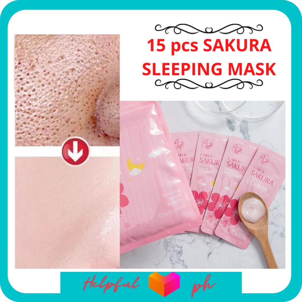 Best Seller?? 15Pcs Authentic Laikou Japan Sakura Extract Sleeping Face ...