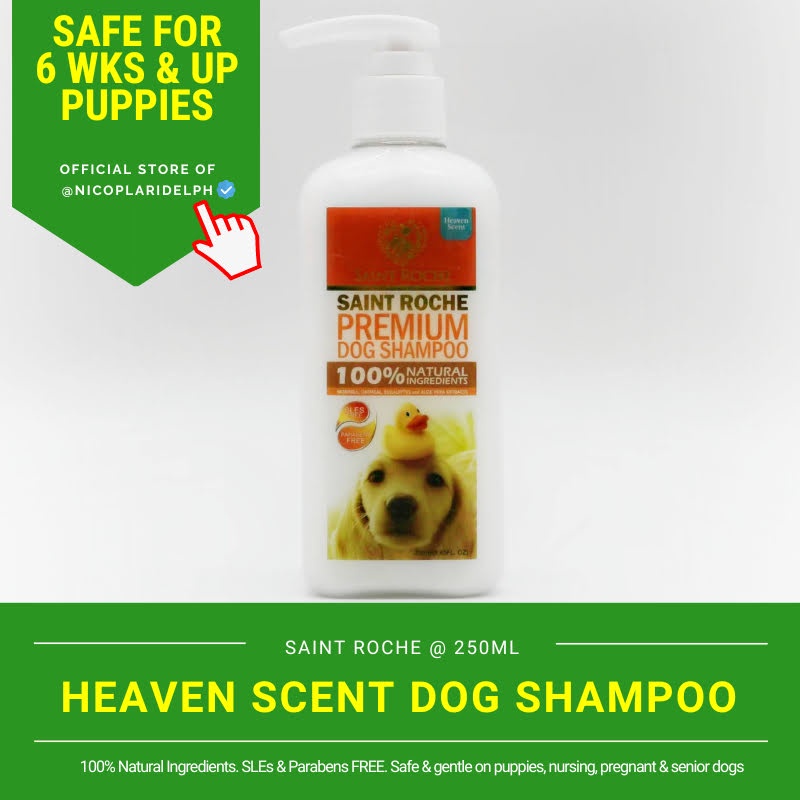 Saint Roche Premium Organic Dog Shampoo Heaven Scent (250ml) Shopee
