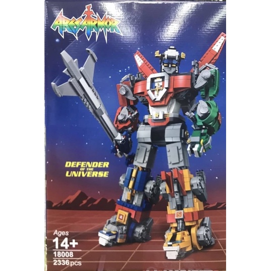 Laygo Robot Voltron 2336 Pieces Can Be Separated Into 5 Lions As Shown ...