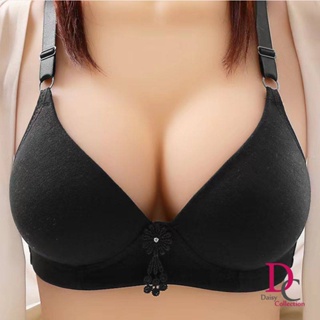 Daisycollection Cup B Quality Plus Size Bra Non wire Bra Size: 36B-42B  (please add 1 size)