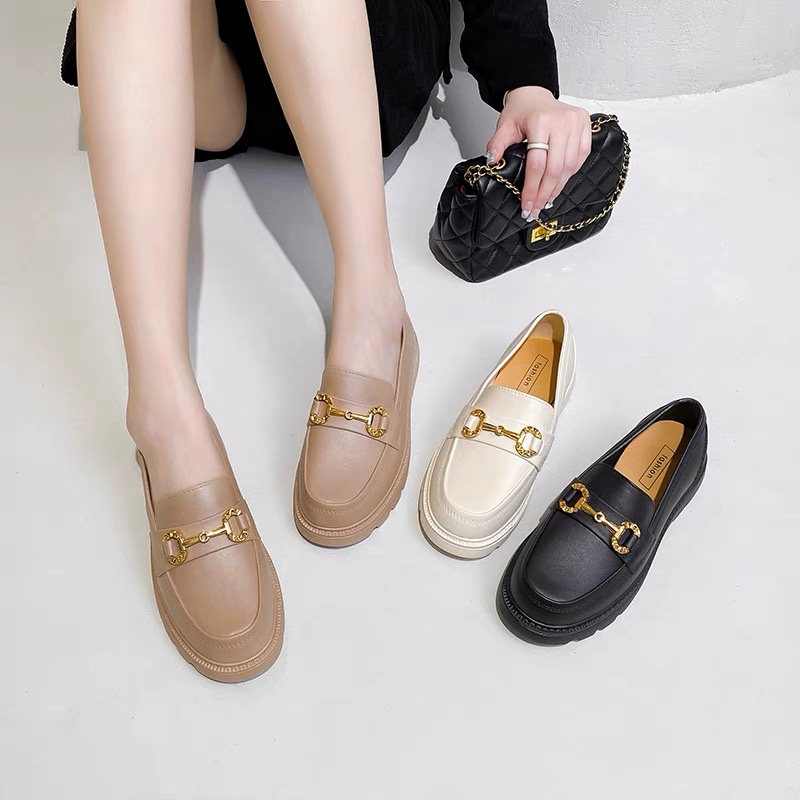 Fashion shoes black shoes #1308 College school shoes fashion Korean ...