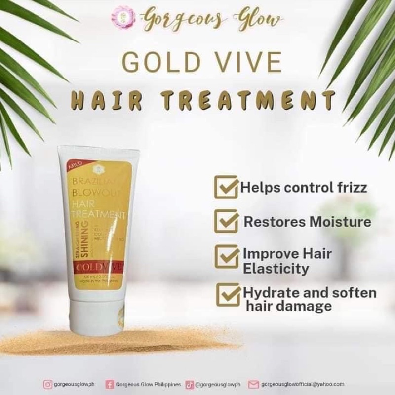 GLOW PH (Gold vive hair treatment) Shopee Philippines