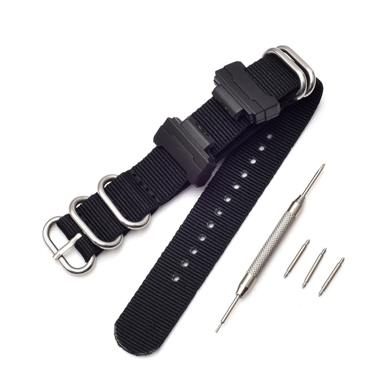 Adapters 16mm Conversion RAF NATO Nylon Watch Band Strap Kit for G