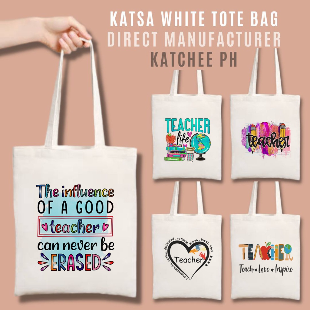 Teacher's Day Tote Bag for teacher Katsa Canvas High Quality / Korean